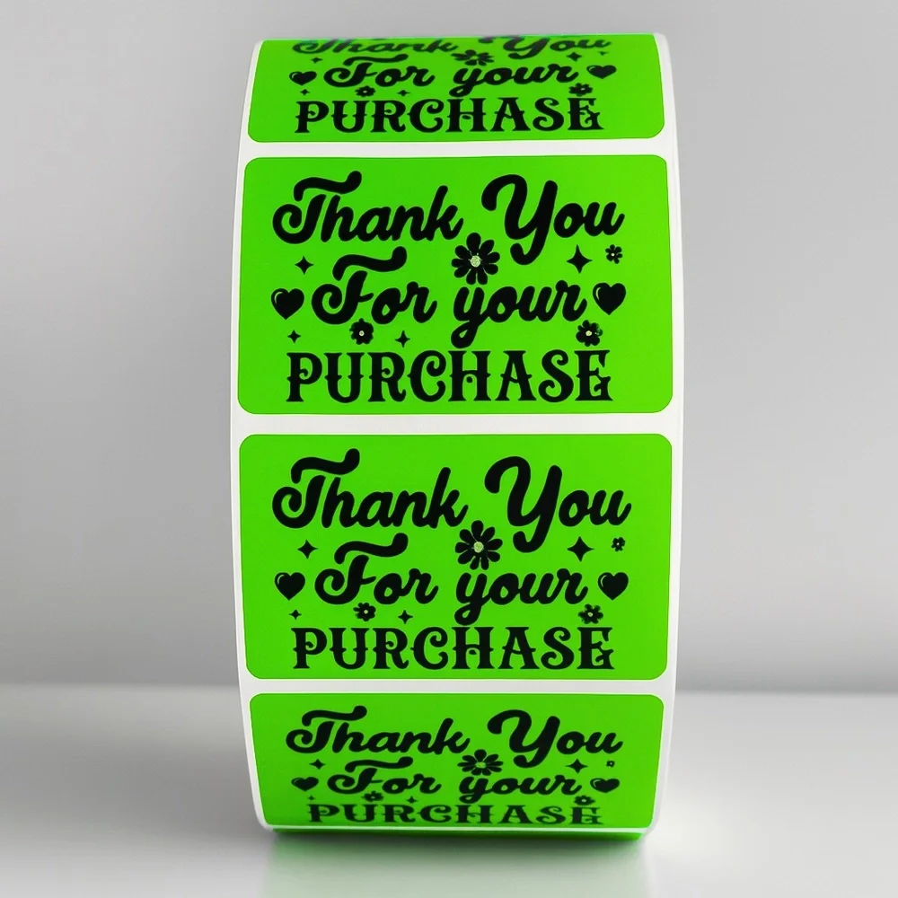Thank You For Your Purchase Stickers – Labels for Packaging, Boutique